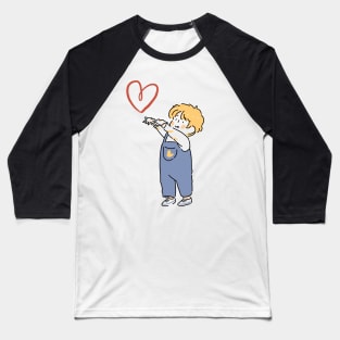 Boy close the heart Baseball T-Shirt